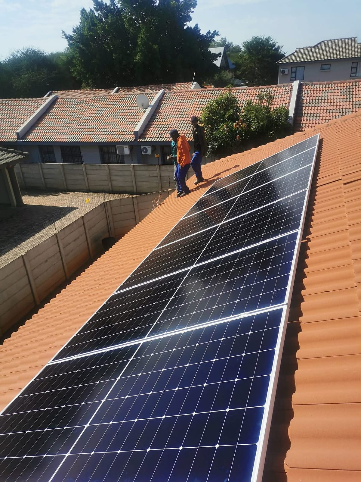 Tiled-roof solar array